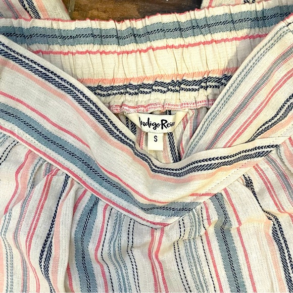 Striped Linen Joggers - Picture 3 of 7